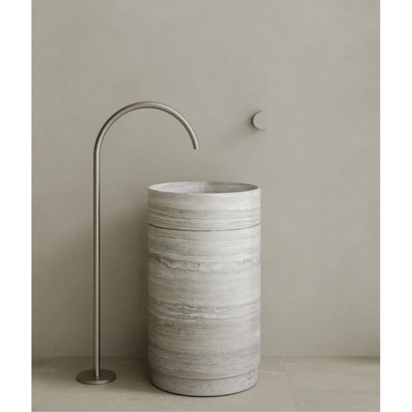 ELEMENTO BATH | ROTUNDI STONE PEDESTAL SINK | $5,348.75 - $10,945.00