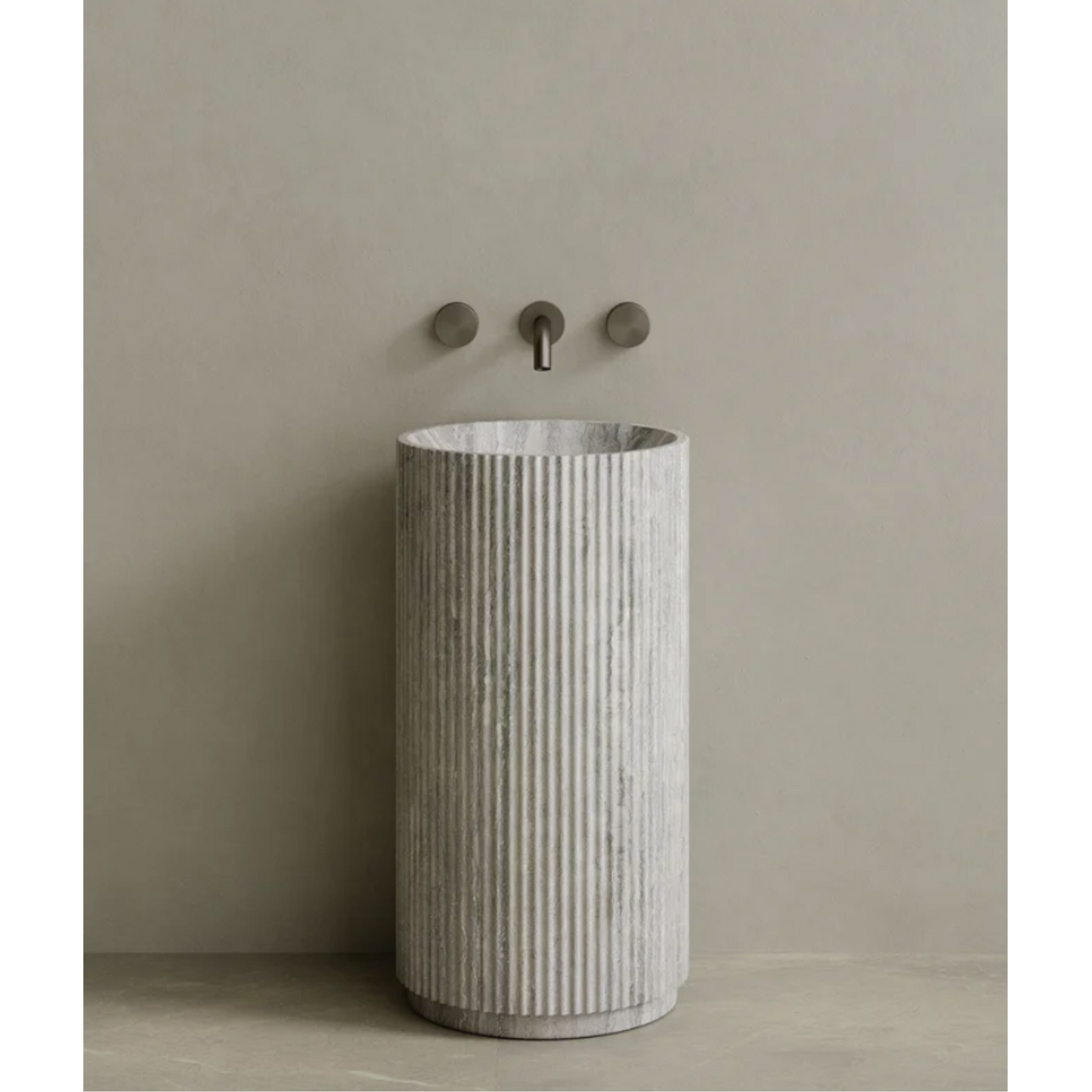 ELEMENTO BATH | RIVIO STONE PEDESTAL SINK | $6,394.30 - $11,990.00