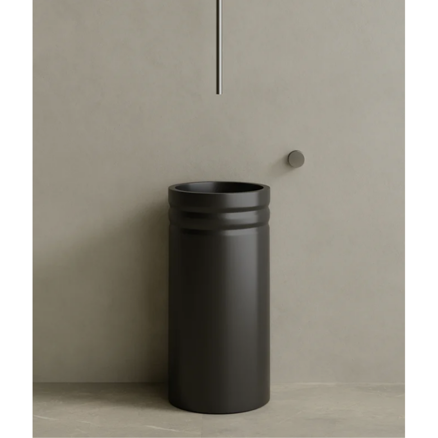 ELEMENTO BATH | 17" x 33" SOLID SURFACE RESIN PEDESTAL SINK | $1,478.50 - $1,556.20
