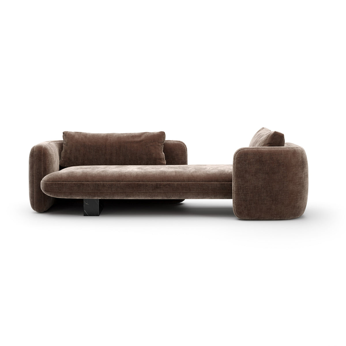 CARACOLE | OVERLAP BEDROOM CHAISE - DARK TAUPE | $7,505.00