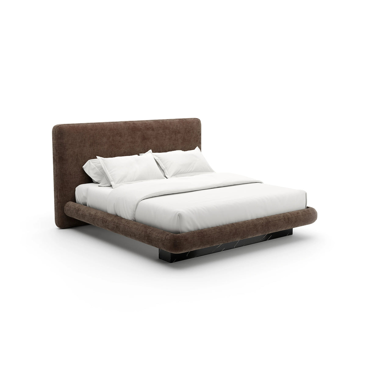 CARACOLE | OVERLAP UPH KING BED - DARK TAUPE | $7,095.00