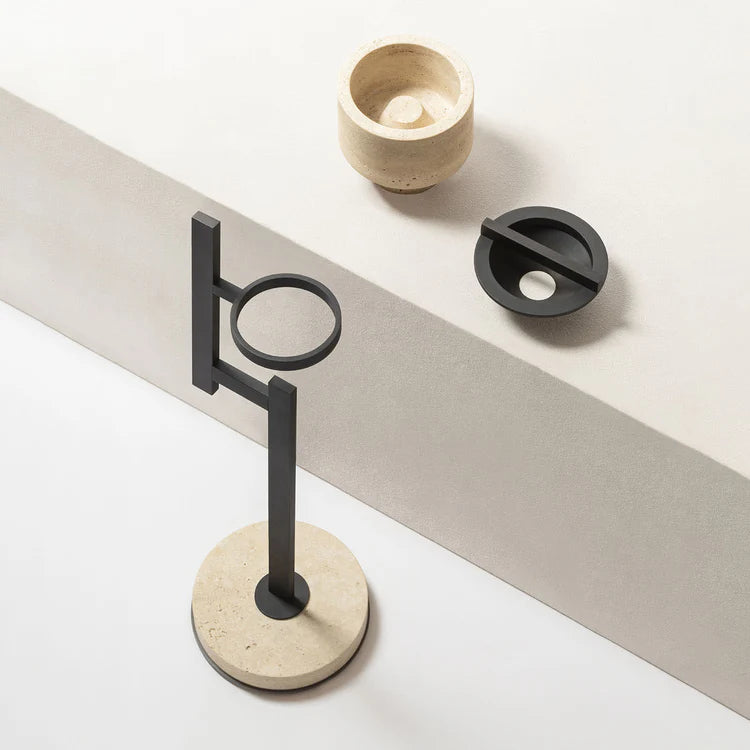 GIOBAGNARA | RIMINI MARBLE STANDING ASHTRAY | $2,720.00