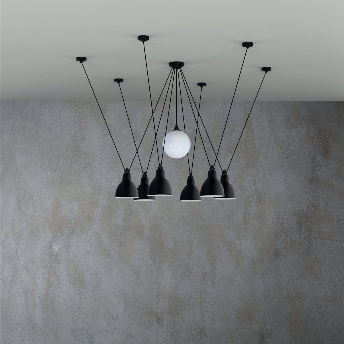 DCW Editions Acrobates De Gras N°327 - Round XL with Ø250mm glass ball