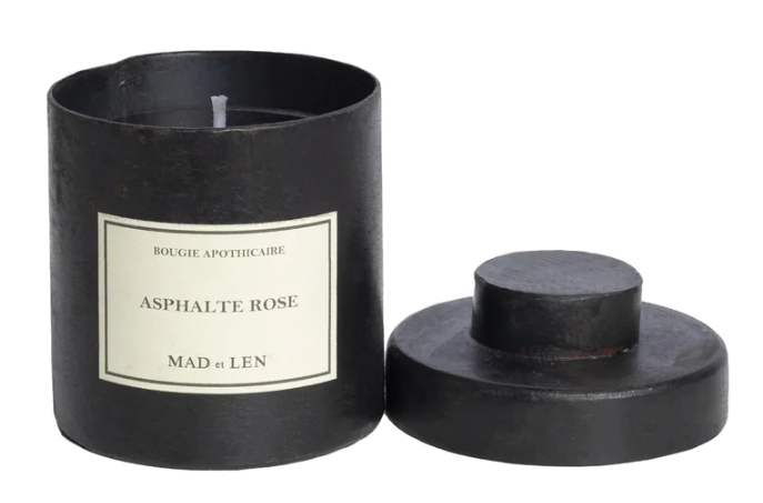 SCENTED CANDLES ASPHALTE ROSE, BLACK WAX - $150.00