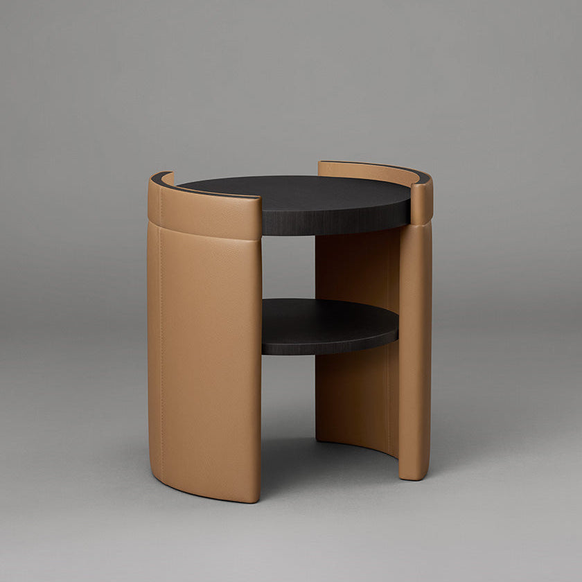 ARTICOLO l CUFF SIDE TABLE WITH SHELVE