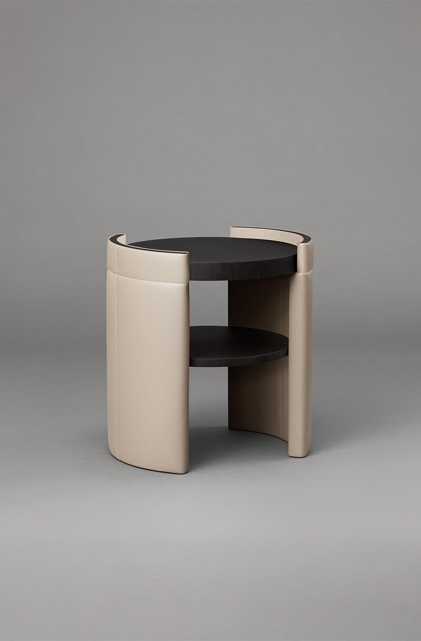 ARTICOLO l CUFF SIDE TABLE WITH SHELVE