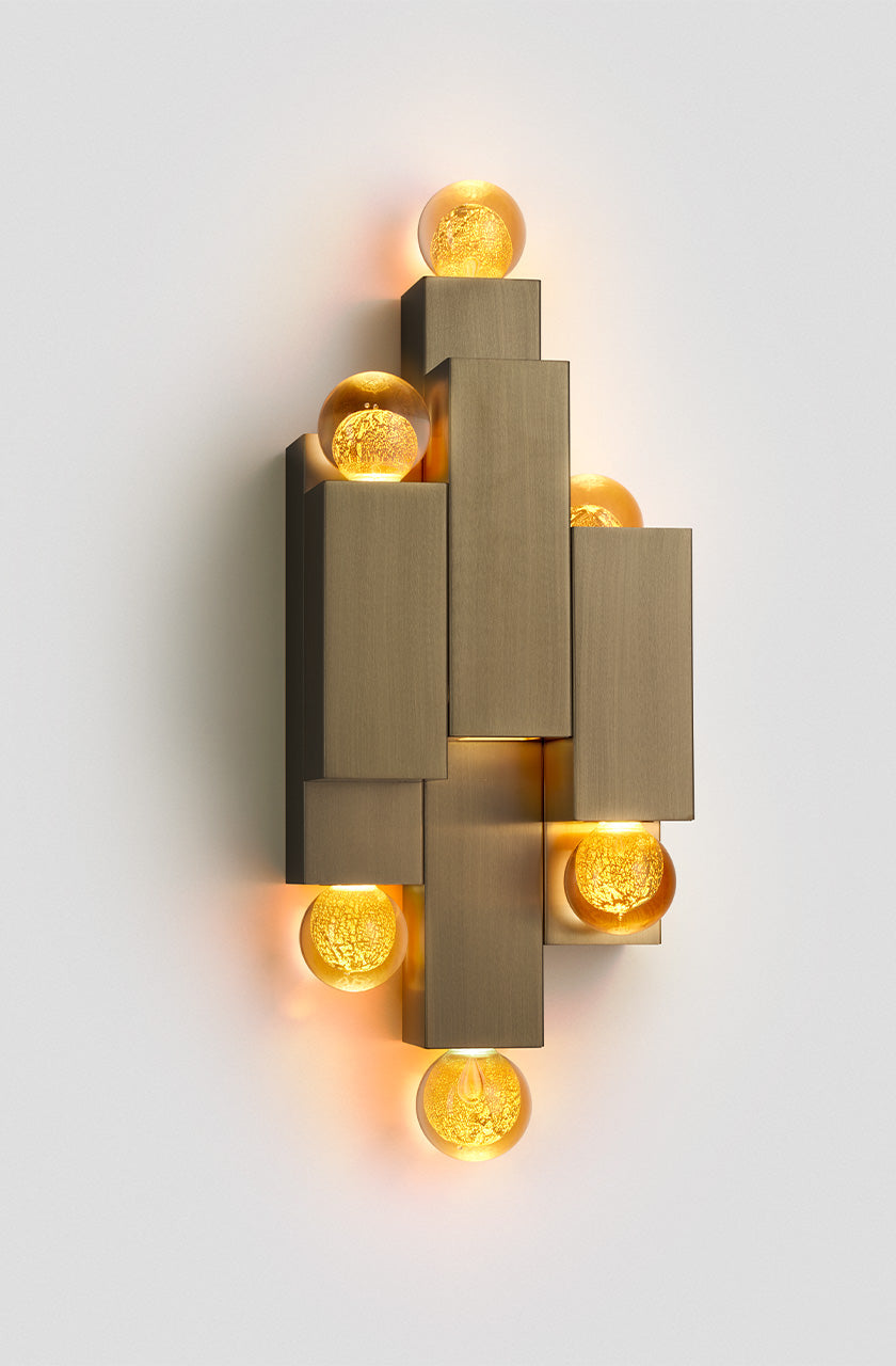 ARTICOLO I INTERIOR LIGHTING I ORO STACKED WALL SCONCE