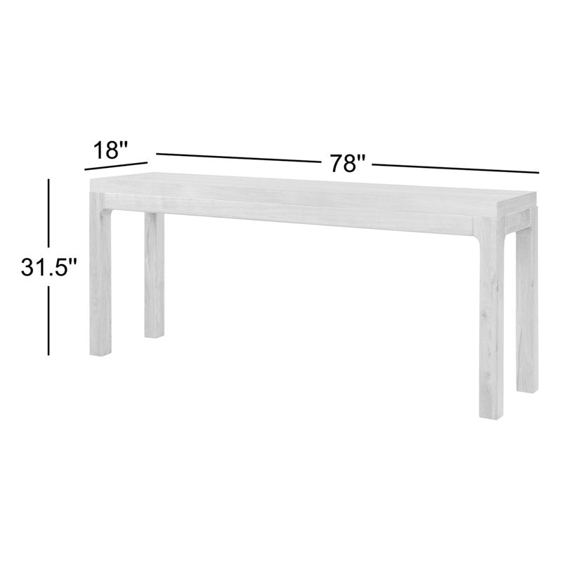 Four Hands Arturo 78 Console Table Natural Walnut