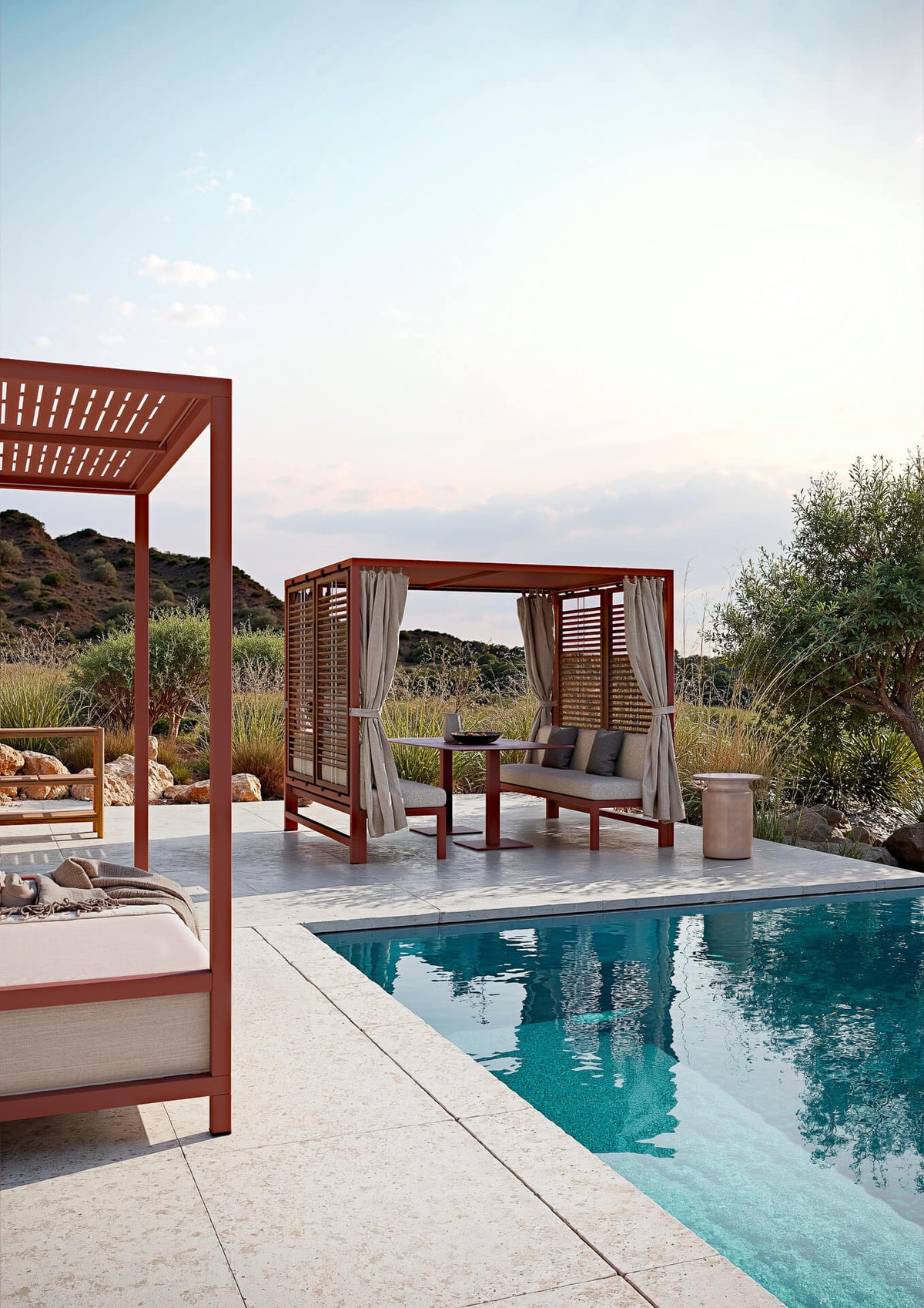 Atmosphera Alcova Dining - table and chairs lifestyle setting