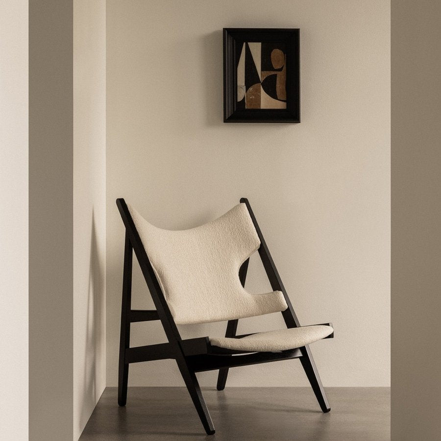 KNITTING LOUNGE CHAIR, BLACK OAK, BARNUM BOUCLE 24 I $3,055.00