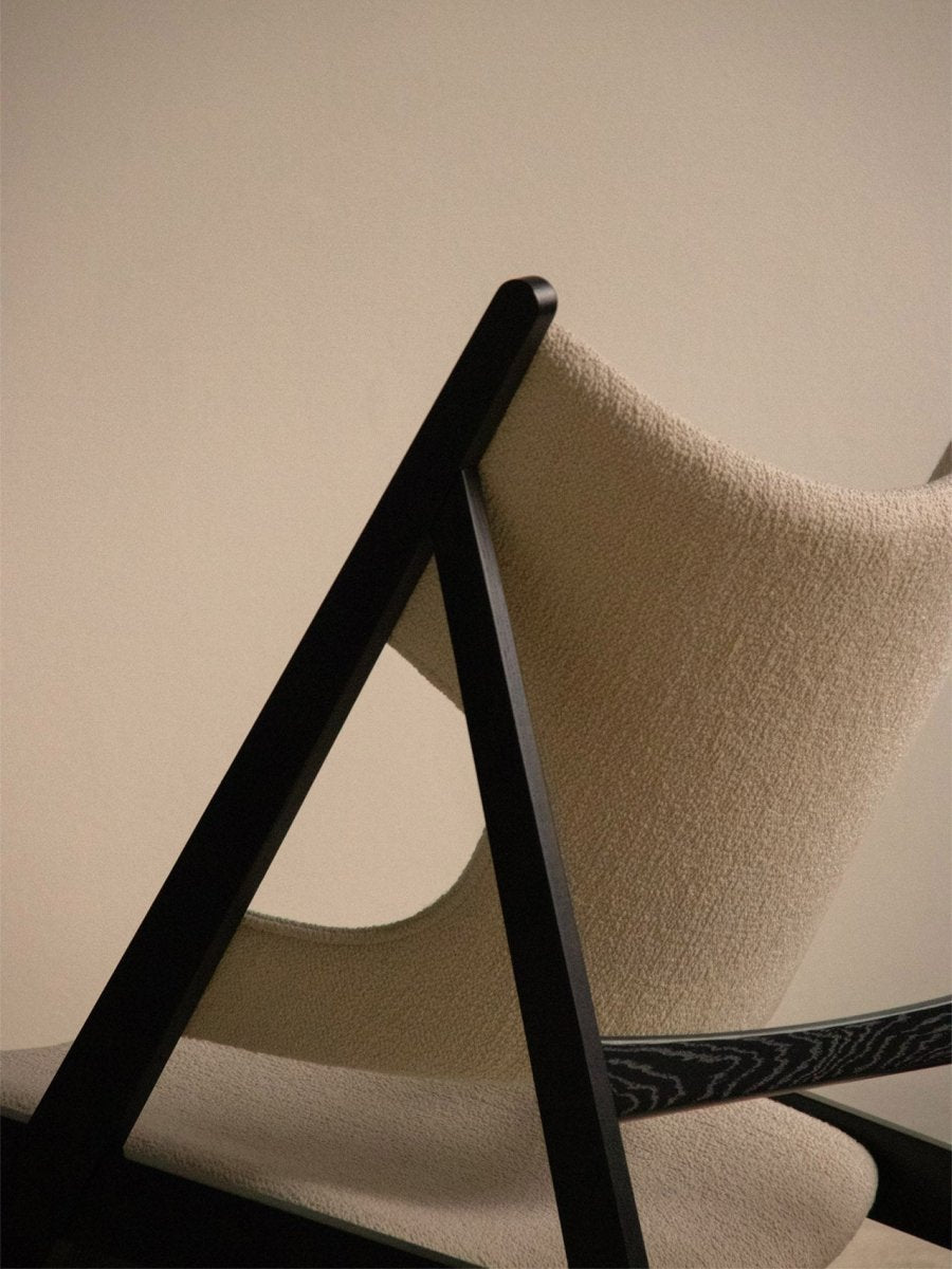 KNITTING LOUNGE CHAIR, BLACK OAK, BARNUM BOUCLE 24 I $3,055.00