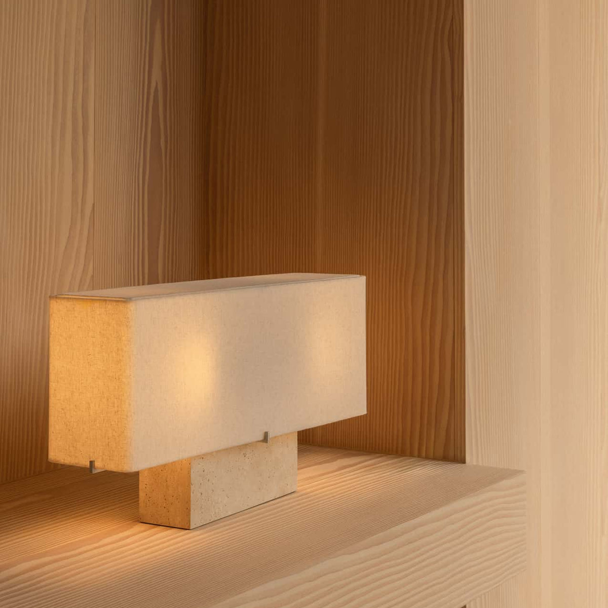 Nonna Table Lamp, Travertine