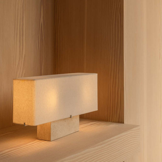 Nonna Table Lamp, Travertine
