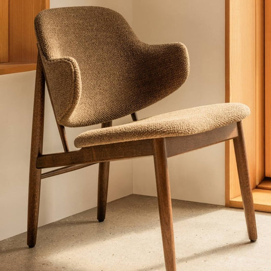 THE PENGUIN WOODEN LOUNGE CHAIR, UPHOLSTERED I $1,405.00 - $2,085.00