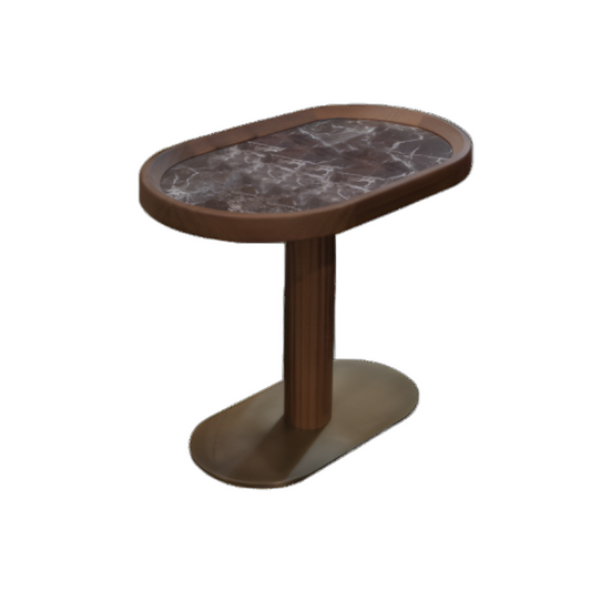 BAMAX | Wood and Stone Nightstand - $2,230.00