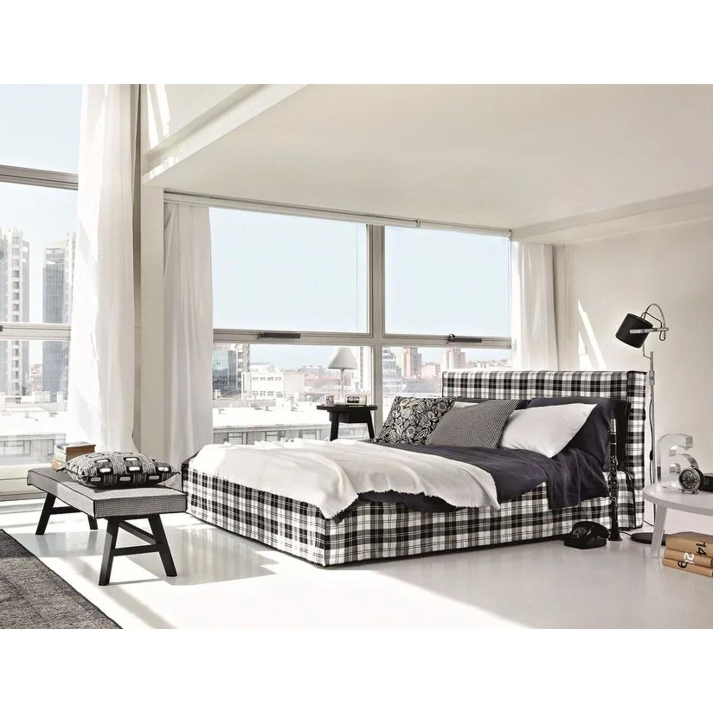GERVASONI | BRICK 80 KING KNOCK DOWN BED | $5,285.00