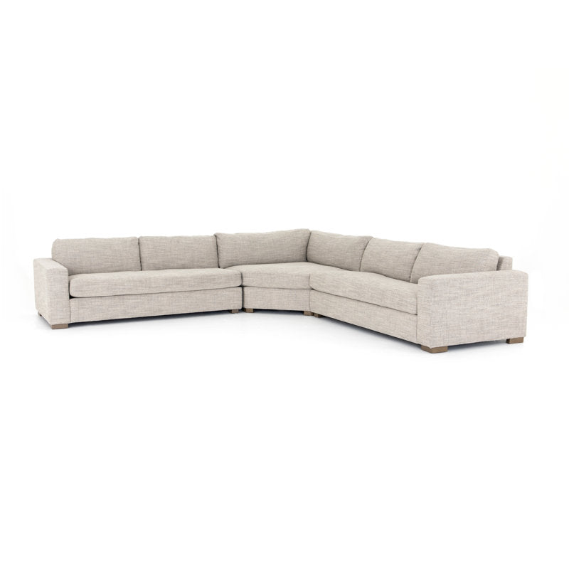 Boone 138 inch Wide Symmetrical Modular Corner Sectional by Four Hands
