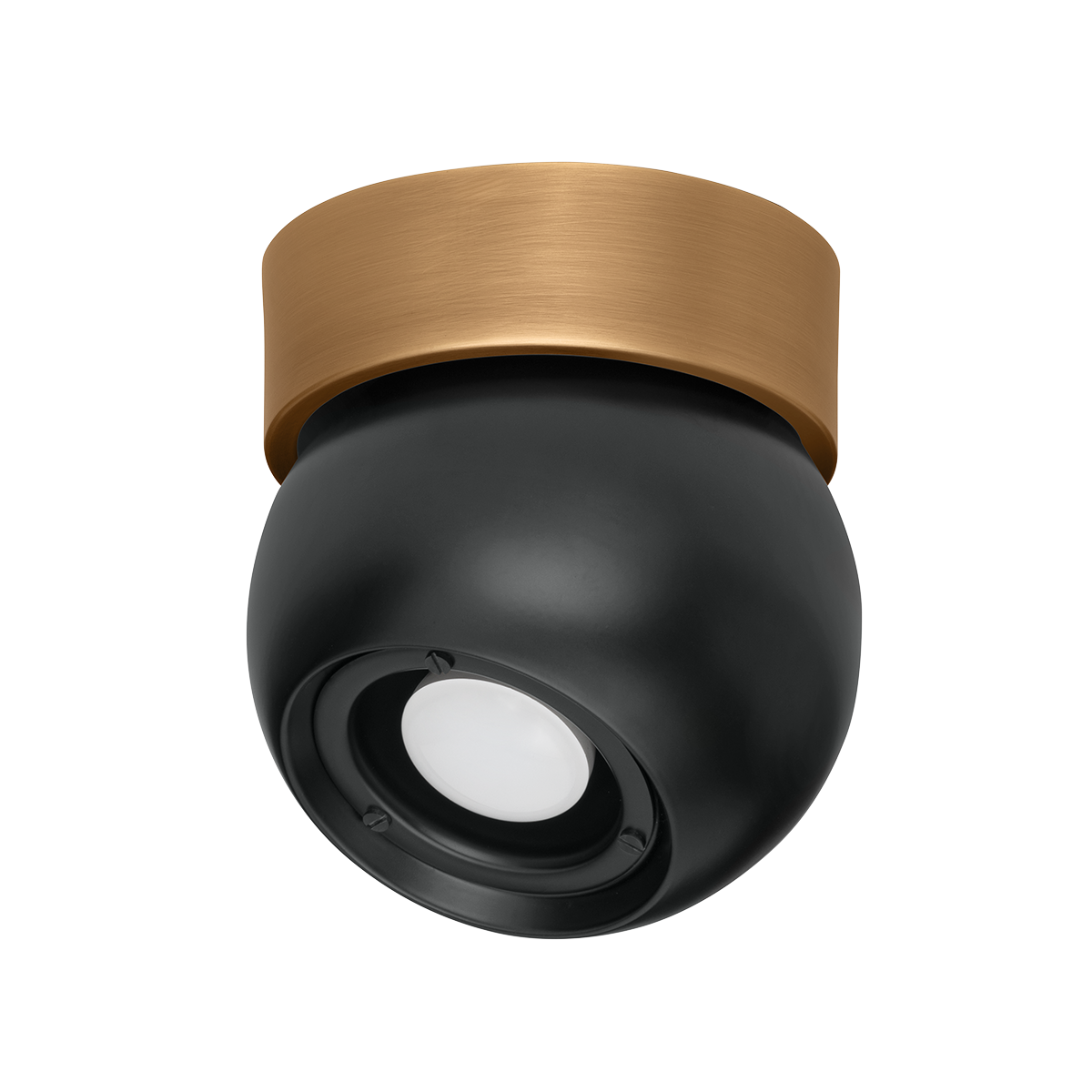 HUDSON VALLEY LIGHTING | ODIN FLUSHMOUNT - PATINA BRASS WITH SOFT BLACK | $222.00