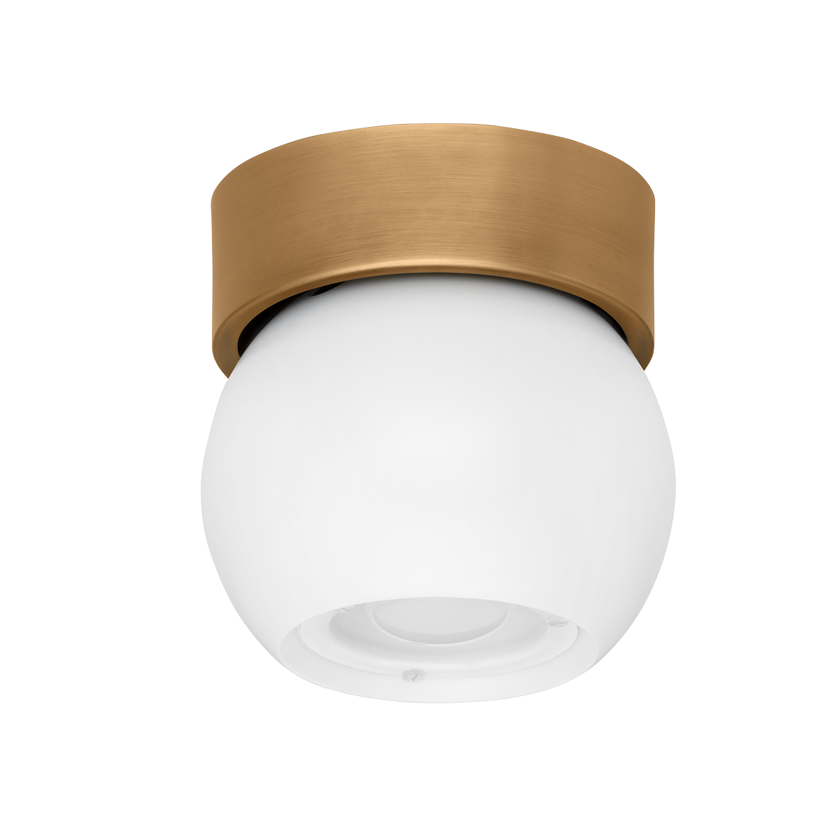 HUDSON VALLEY LIGHTING | ODIN FLUSHMOUNT - PATINA BRASS WITH SOFT WHITE | $222.00