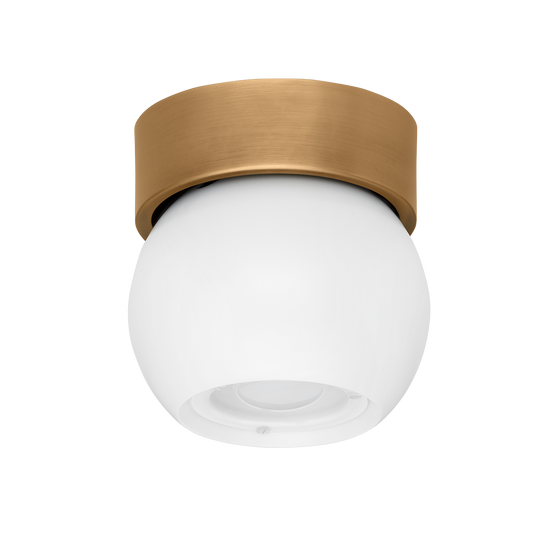 HUDSON VALLEY LIGHTING | ODIN FLUSHMOUNT - PATINA BRASS WITH SOFT WHITE | $222.00