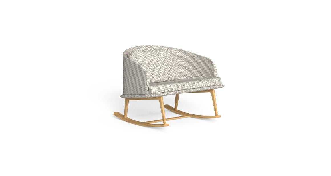 TALENTI | CLEOSOFT//WOOD  LOUNGE CHAIR AND ROCKER- $6,683.08 - $7,021.26