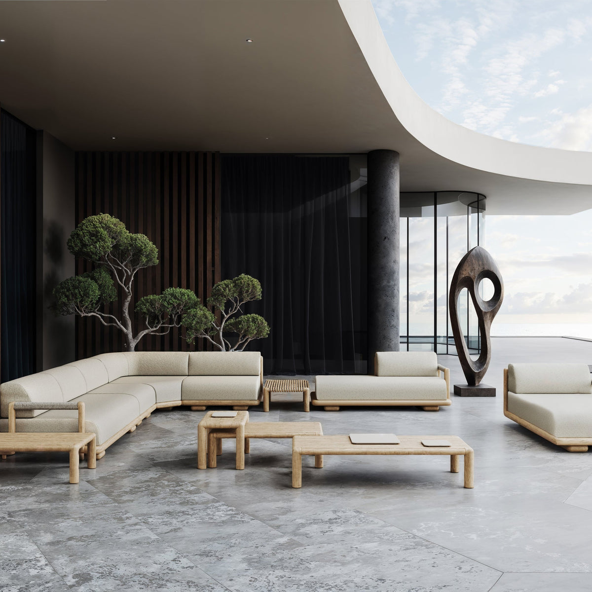 Caleo Right Sun Lounger Module