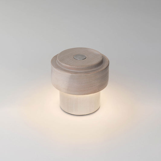 CAN GREY WHITE Portable Lamp by David Pompa