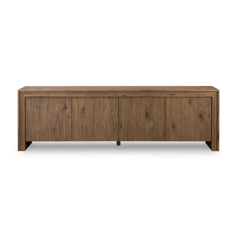 Four Hands Chalmers Media Console Weathered Oak