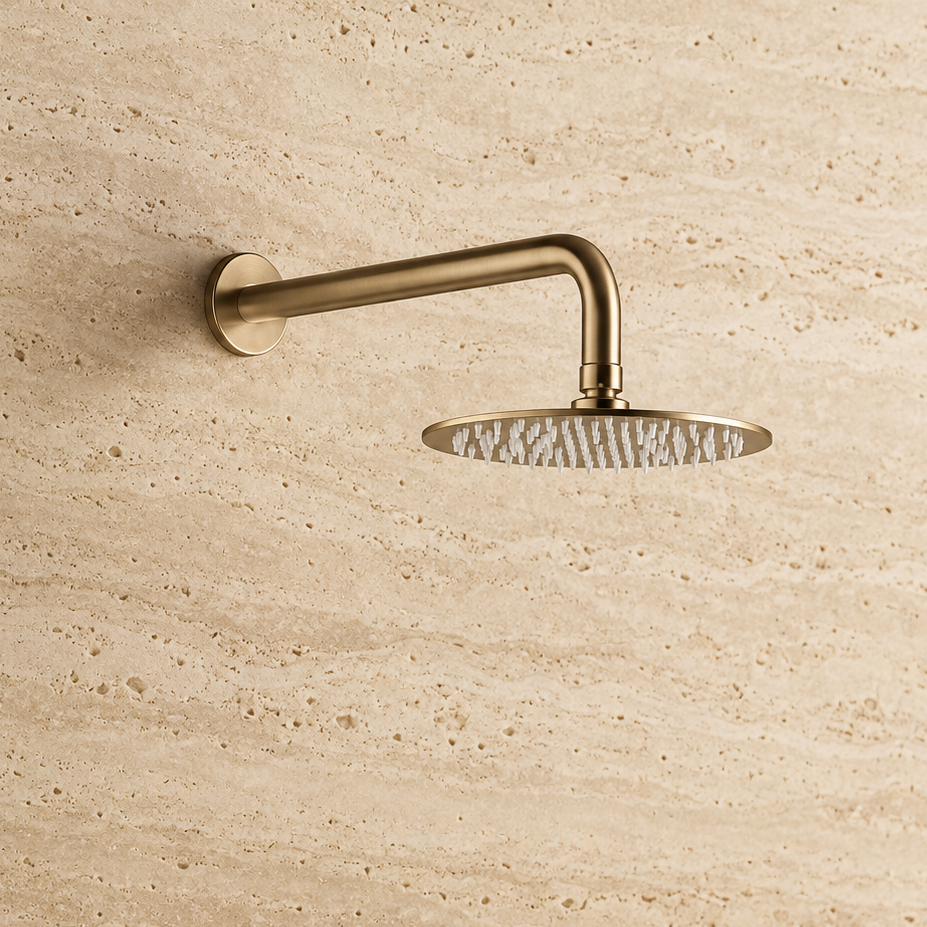 PIETRA CASA | Shower Set with Round Rain Head &  Wall-Mounted Arm | $489.00 - $1,789.00