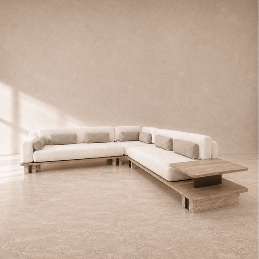 EVOLVE COLLECTION | EXTENDED SECTIONAL WITH TABLE
