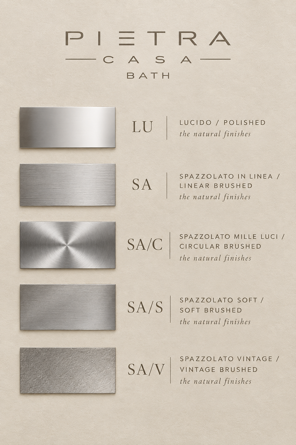 PIETRA CASA | Three-Hole Basin Mixer, Smooth Handle, Central Arch Spout H7.5in (190mm) | $1,722.00 - $2,511.00
