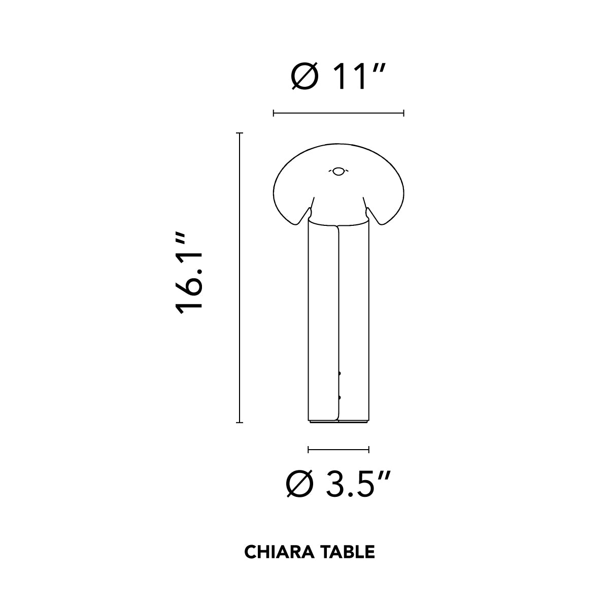 FLOS | CHIARA TABLE LAMP LIGHT | $1,086.00