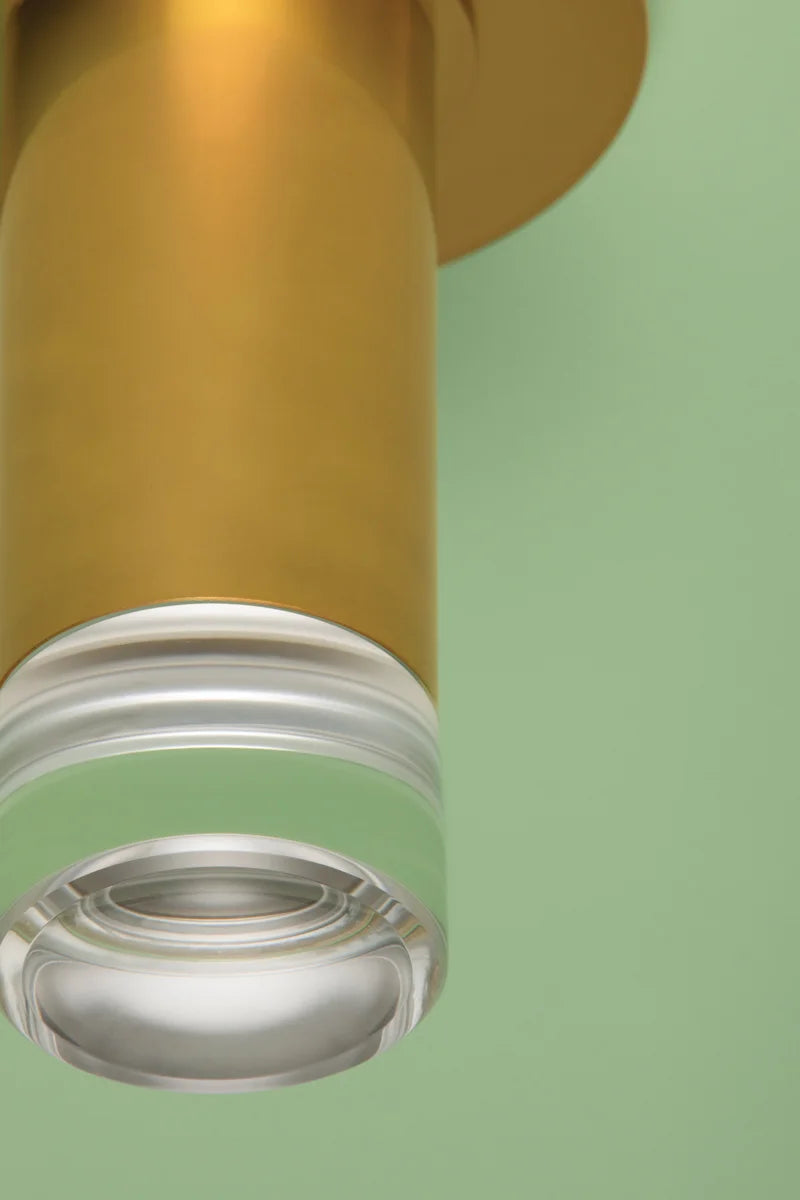 HUDSON VALLEY LIGHTING | CLAUDIE FLUSHMOUNT - AGED BRASS | $222.00