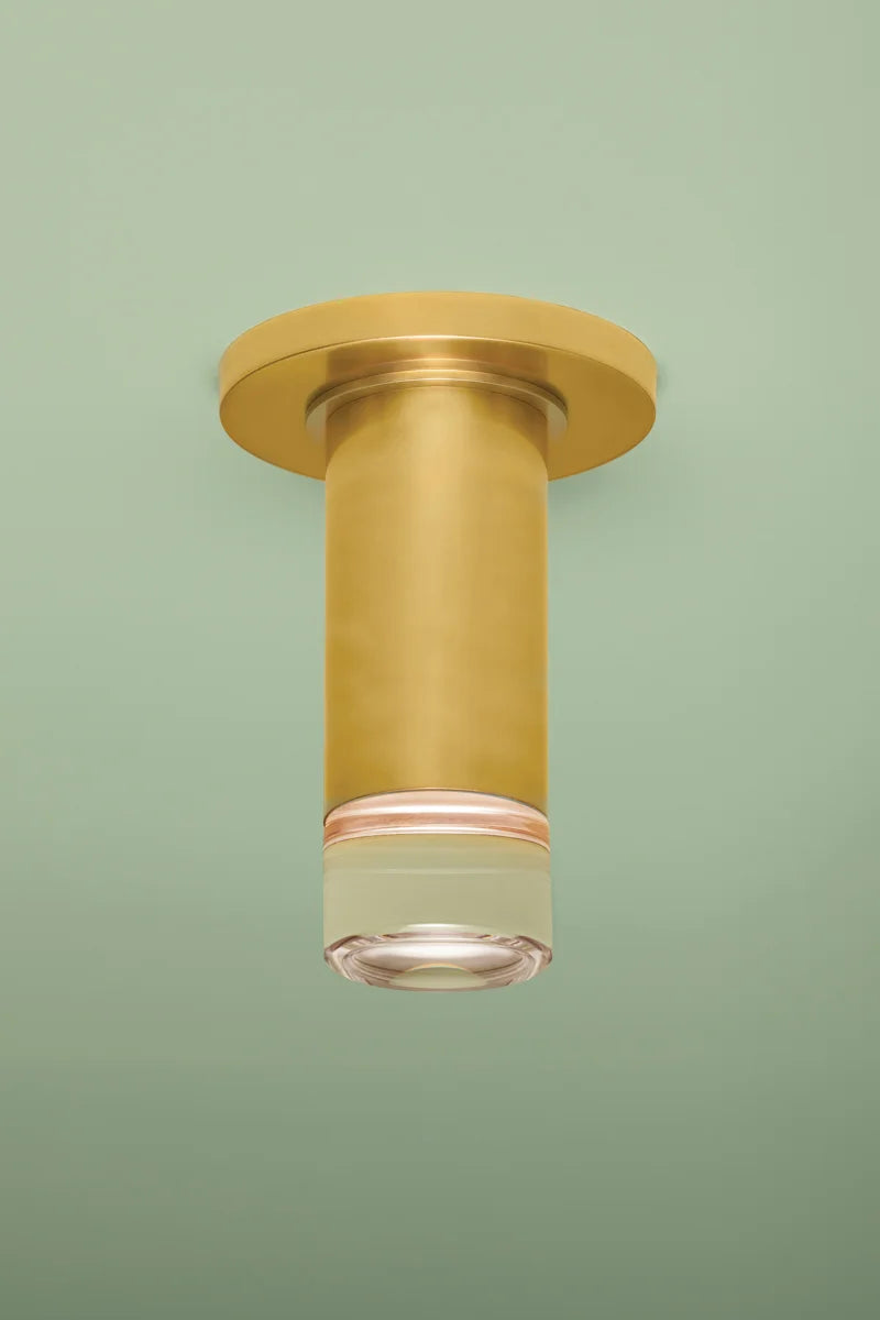 HUDSON VALLEY LIGHTING | CLAUDIE FLUSHMOUNT - AGED BRASS | $222.00