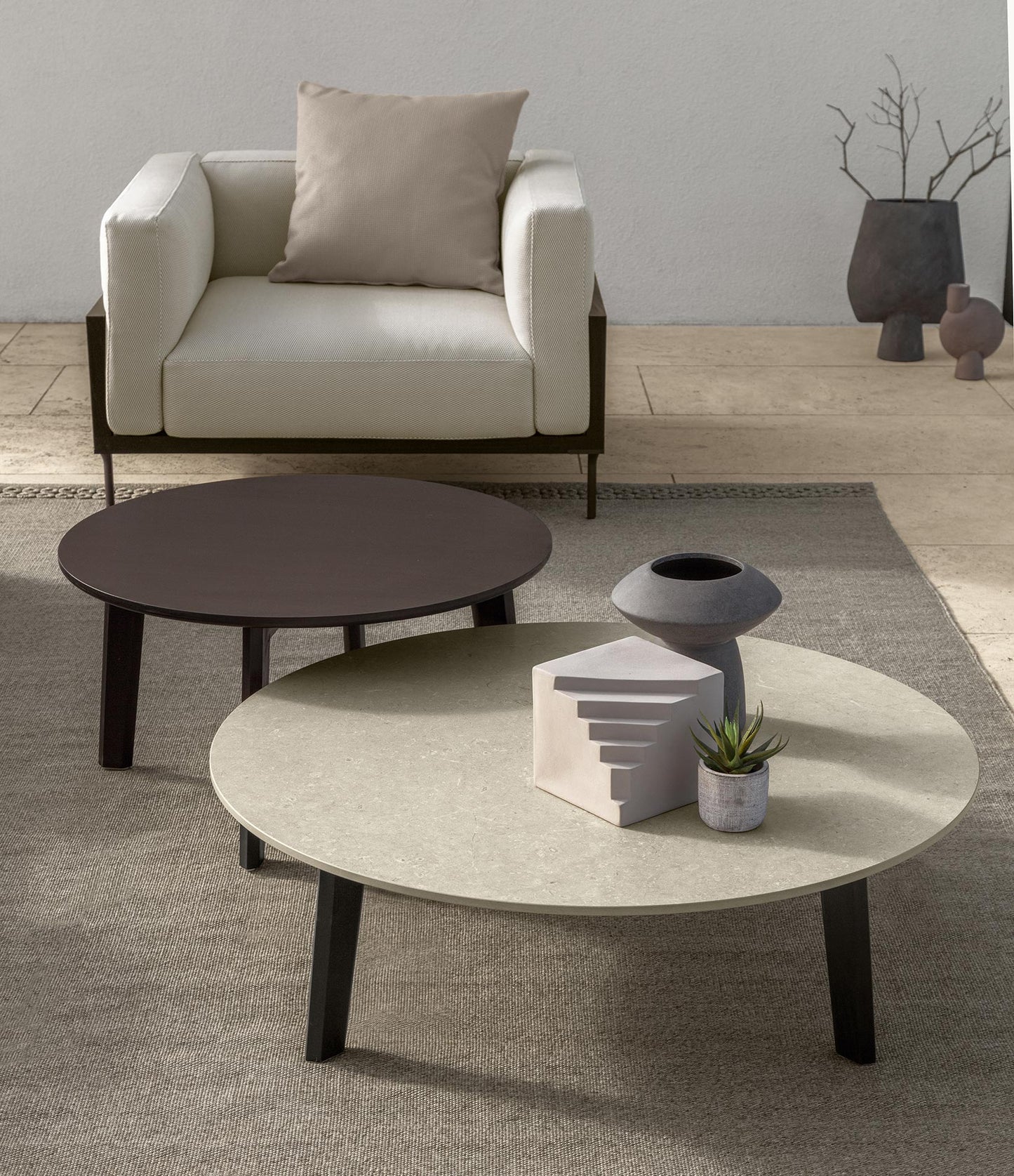 TALENTI | CLEOSOFT//WOOD  ROUND COFFEE TABLE- $2,759.79 - $5,183.77