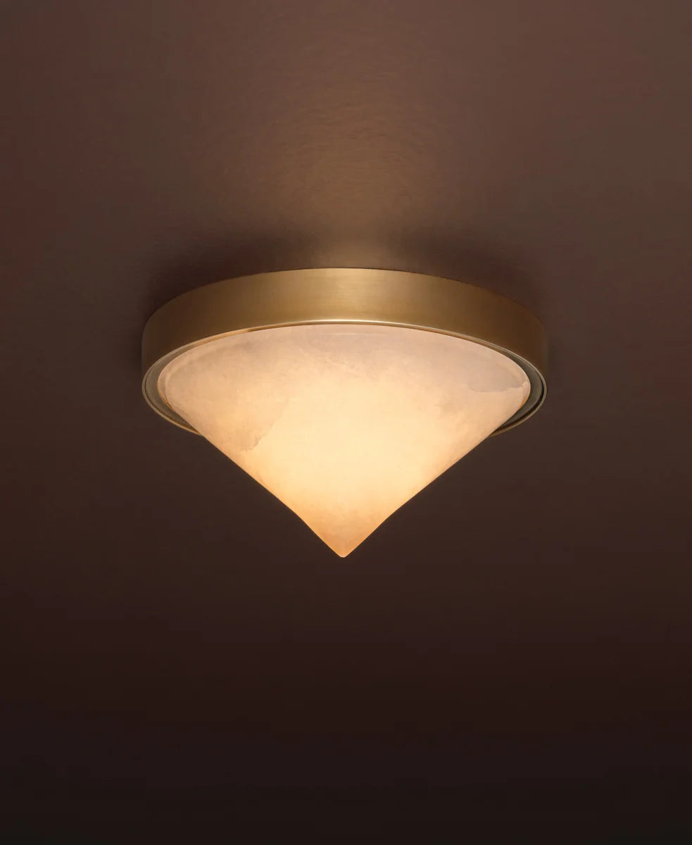 HUDSON VALLEY LIGHTING | COLMAR FLUSHMOUNT - VINTAGE BRASS | $480.00