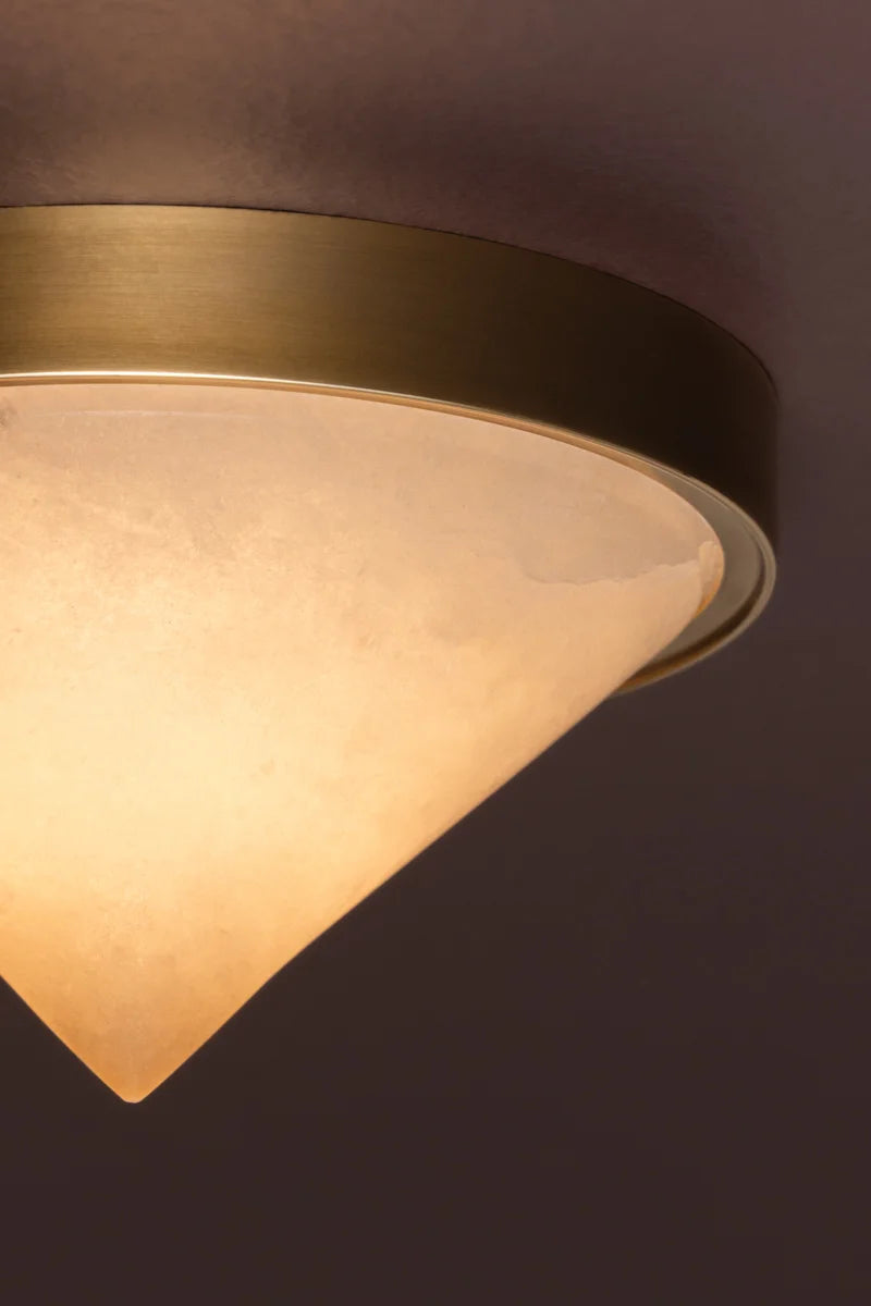 HUDSON VALLEY LIGHTING | COLMAR FLUSHMOUNT - VINTAGE BRASS | $480.00