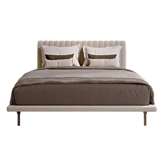 108.363 OPALE CHANNELED BEIGE DOUBLE BED | $7,425