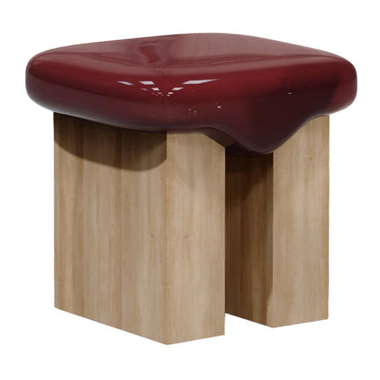 SECOLO | WAX GLOSSY WOOD STOOL | $4,380