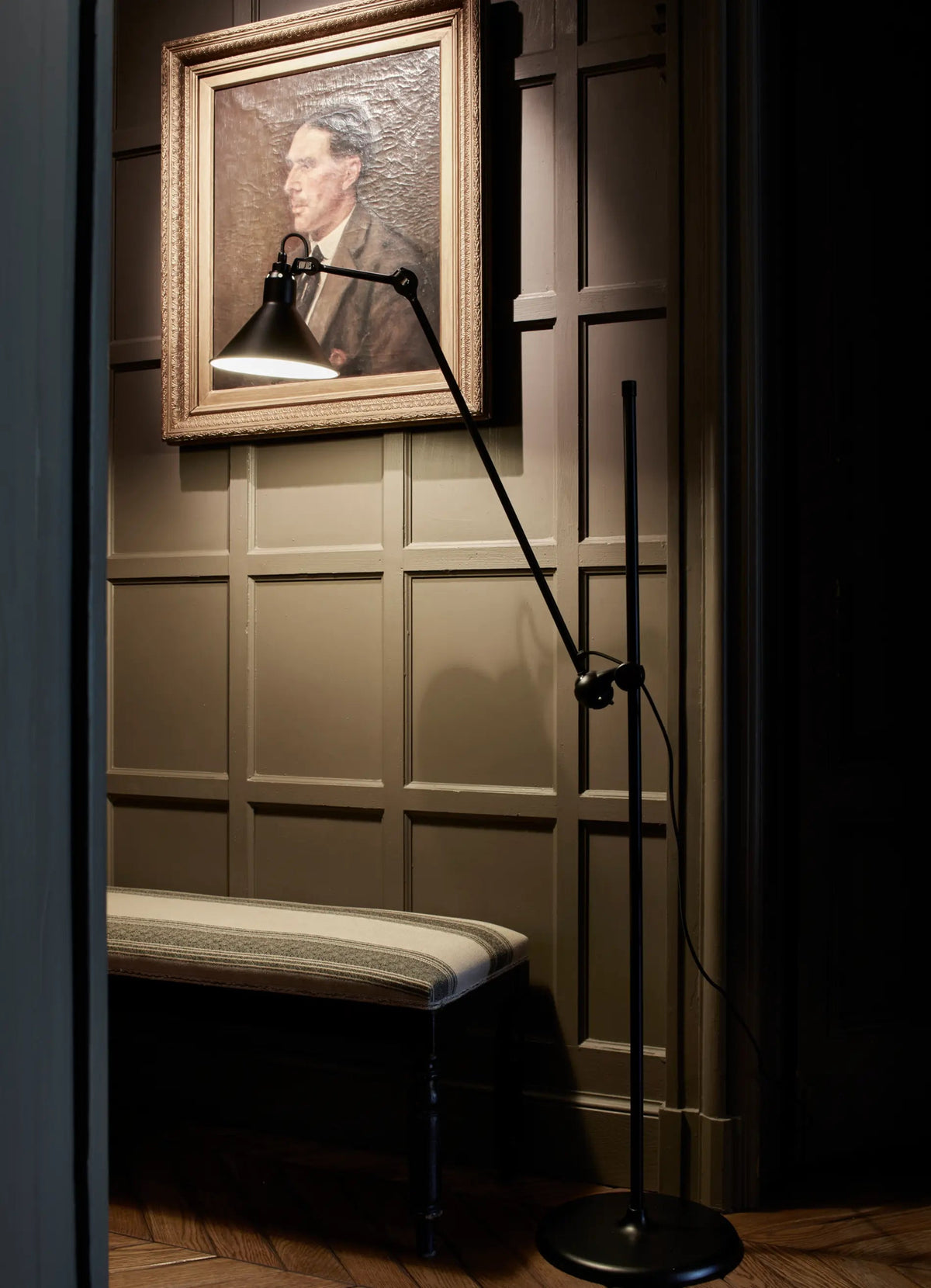 Lampe Gras N°215 floor lamp in setting