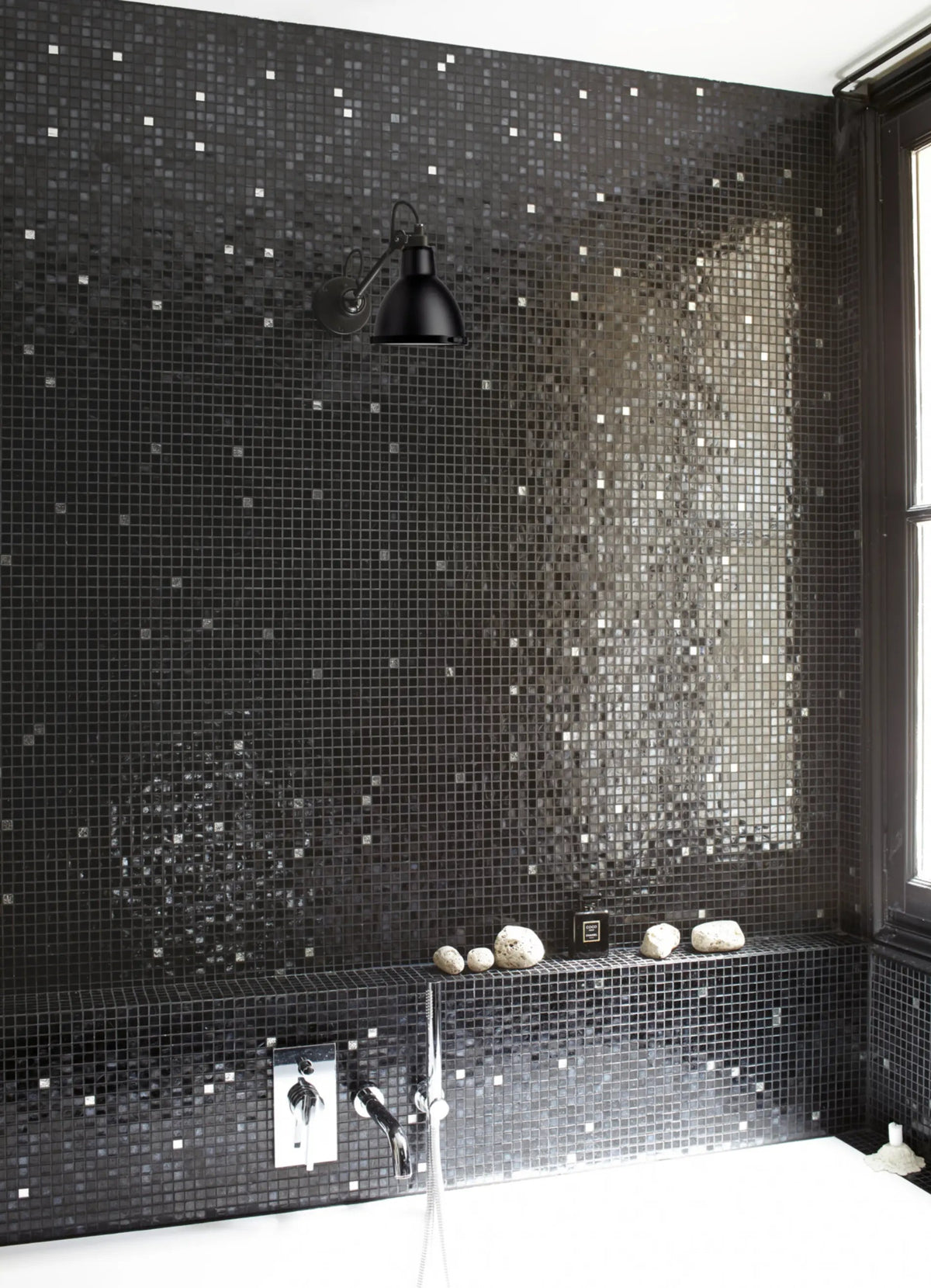 Lampe Gras N°304 Bathroom wall sconce angle view