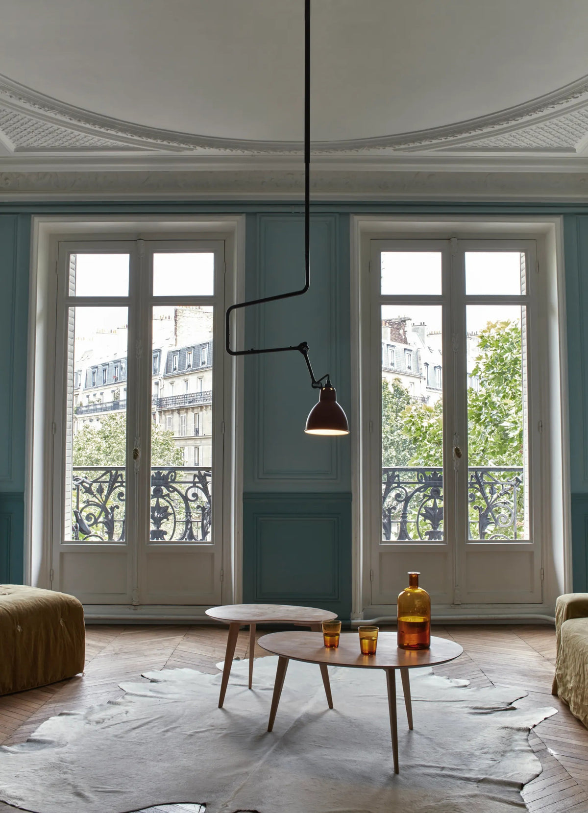Lampe Gras N°312 ceiling lamp angle view