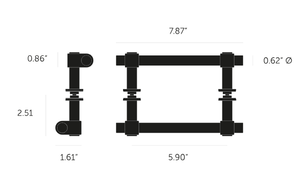 BUSTER + PUNCH PULL BAR / DOUBLE-SIDED / CAST - $194-$369