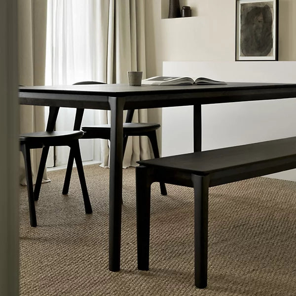 ETHNICRAFT BOK DINING TABLE - OAK BLACK | $3,349.00