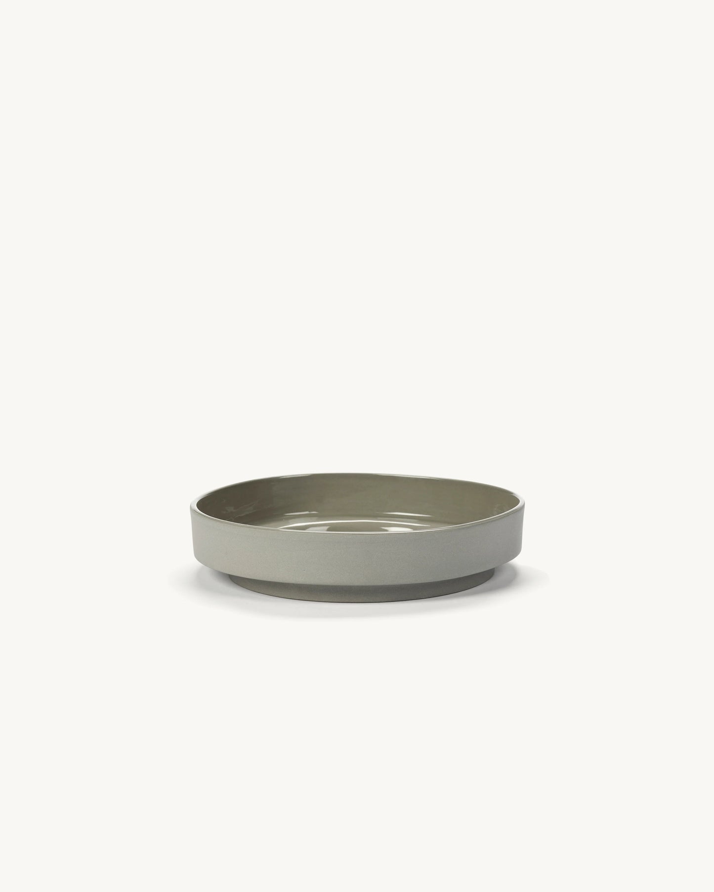Valerie Objects Inner Circle High Plate, light grey by Maarten Baas - $69.00