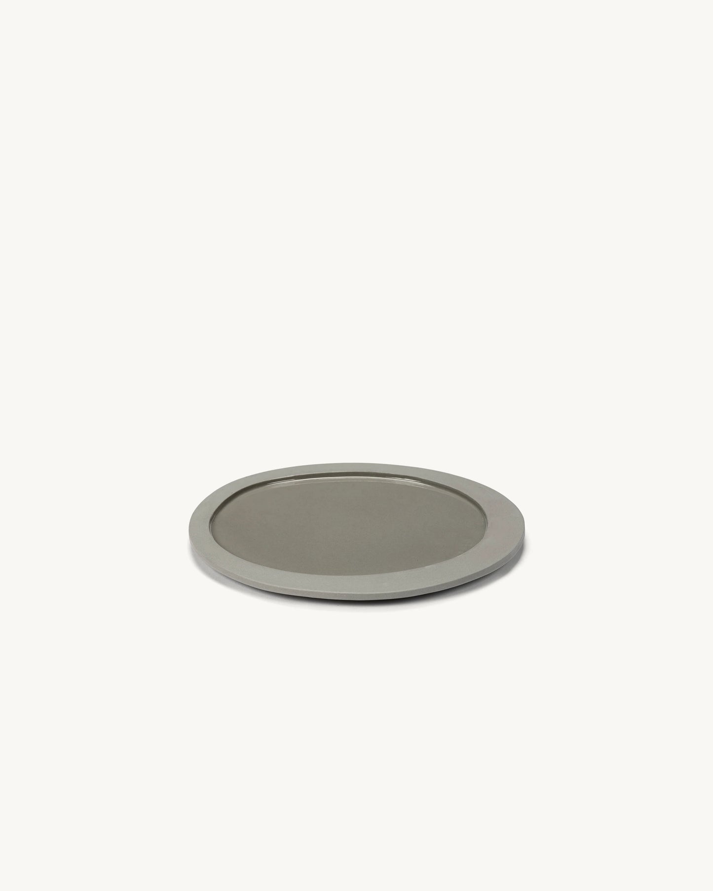 Valerie Objects Inner circle Small Plate, light grey by Maarten Baas - $43.00