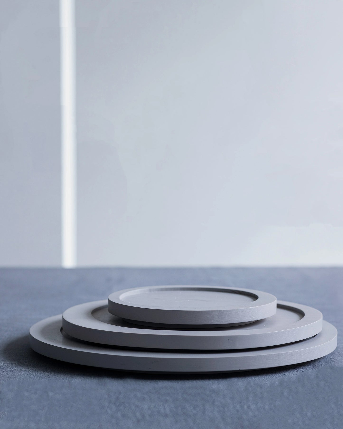 Valerie Objects Inner Circle Tray Large, light grey by Maarten Baas - $158.00