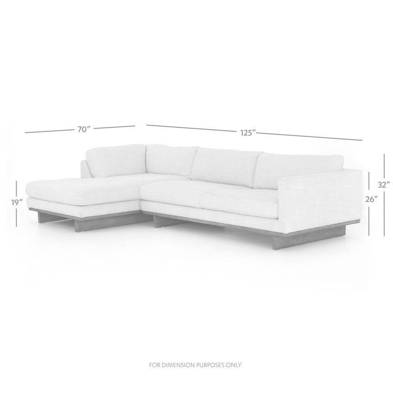Four Hands Everly Chaise Sectional detail