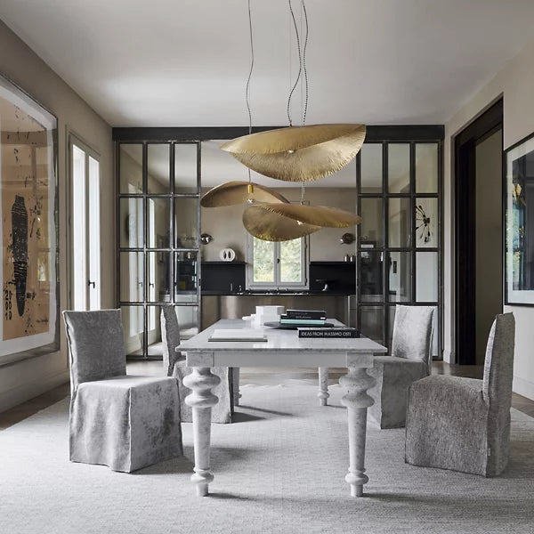 GERVASONI | SMALL BRASS SUSPENSION LAMP | $1,004.00