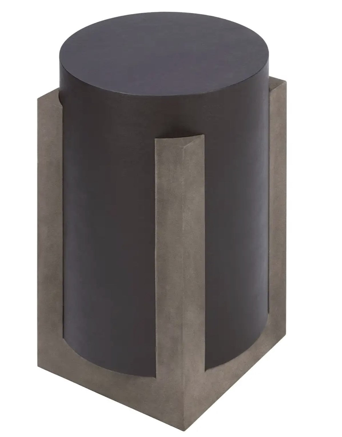 GIOBAGNARA - CONTEMPORARY LEATHER SIDE TABLE $2,259.00